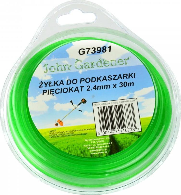 Geko ŻYŁKA DO PODKASZARKI PIĘCIOKĄT 2,4MMX30M (10/80) G73981 GEKO