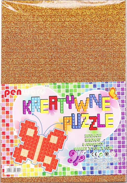 Polsirhurt Puzzle kreatywne brokat - mix kolorów 20x30cm