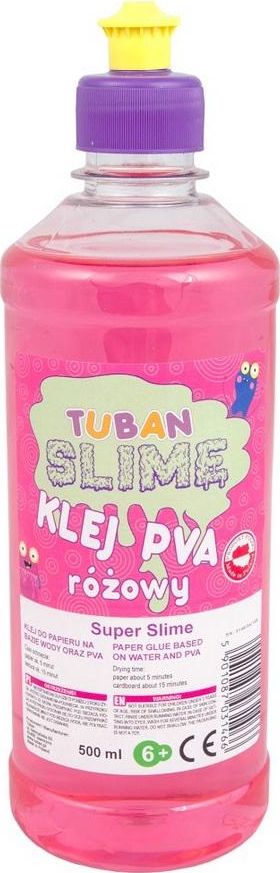 TUBAN Klej do papieru PVA 500 ml różowy