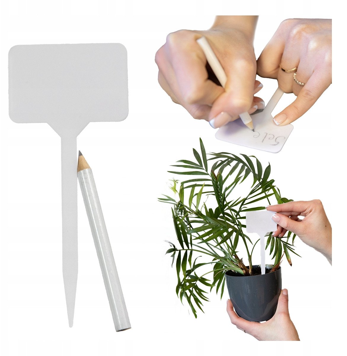 Tabliczki do Opisywania Kwiatów Roślin Idealne do Szklarni Doniczek 25 szt