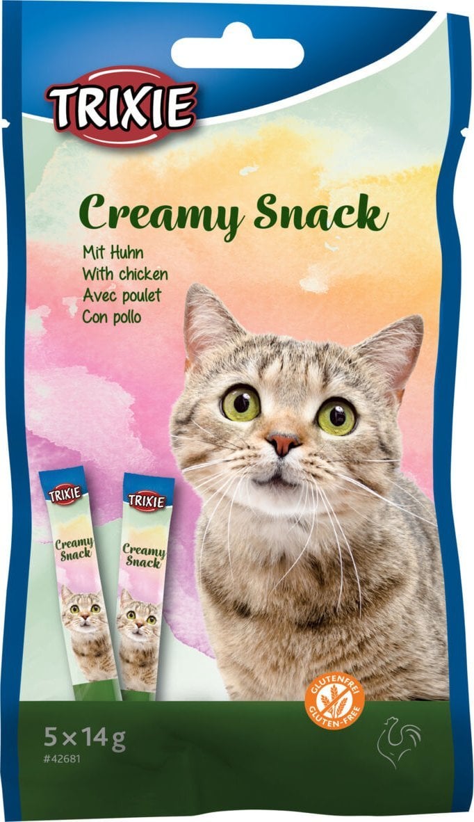 Trixie Creamy snack kurczak, przysmak, dla kota, 5 x 14 g