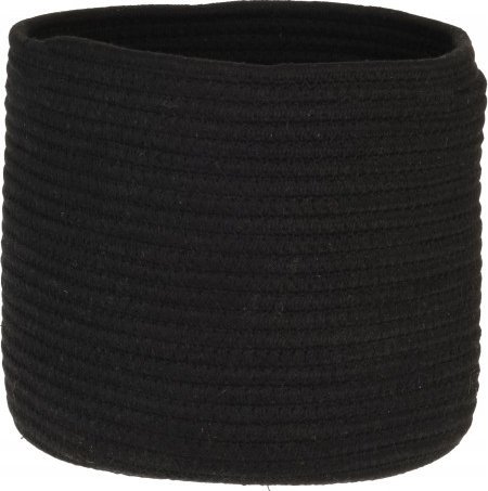 Koopman Osłonka na doniczkę bawełniana czarna 20 cm