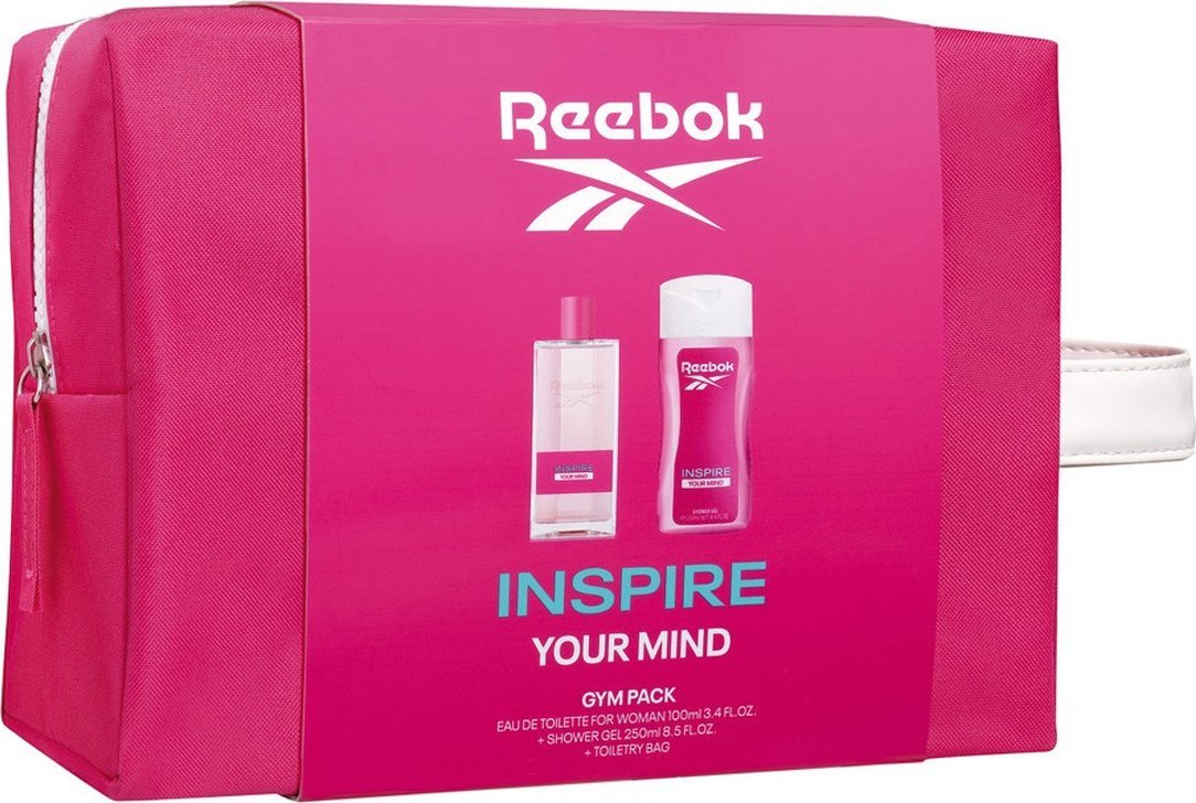 Reebok Inspire Your Mind Zestaw prezentowy kosmetyczka woda toaletowa 100ml + żel pod prysznic 250ml