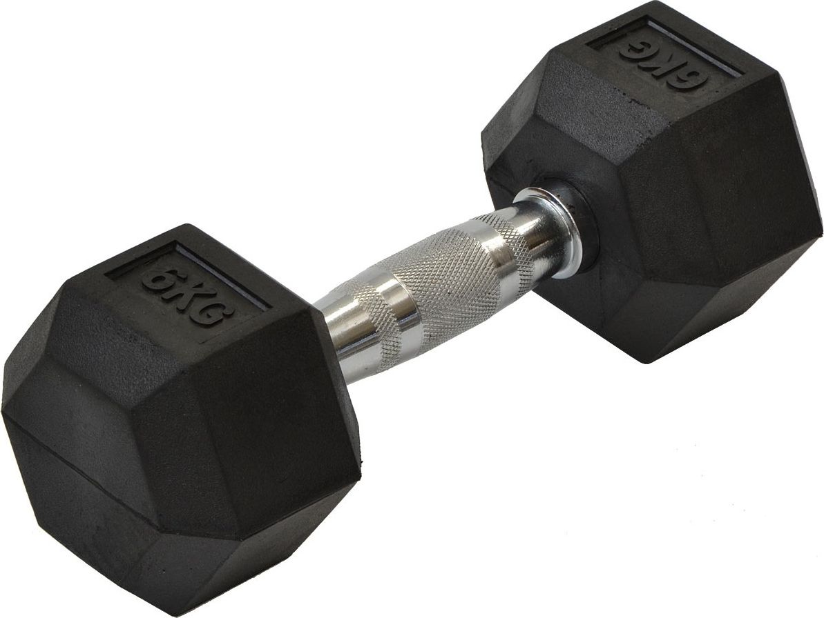 Eb Fit hantel gumowany 1 x 6 kg