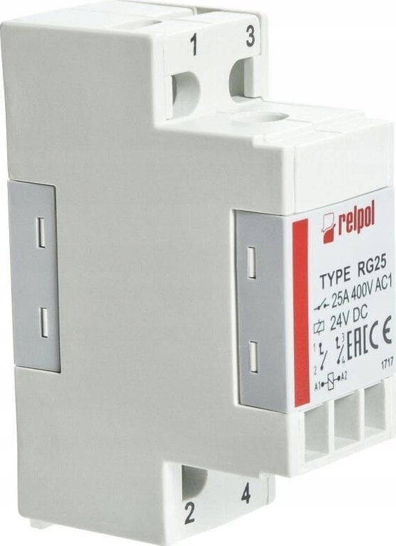 Relpol Przekaźnik elektromagnetyczny przemysłowy 2Z AC1-25 A / 400 V AC3 -15 A / 400 V AgSnO2 RG25-3022-28-3380 863978