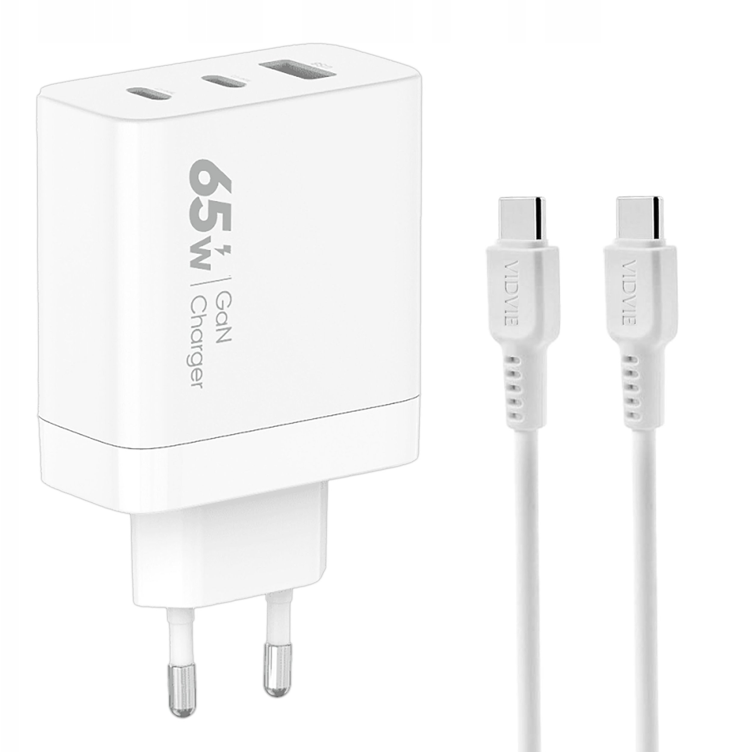 Ładowarka sieciowa VIDVIE PLE262 3A 65W GaN