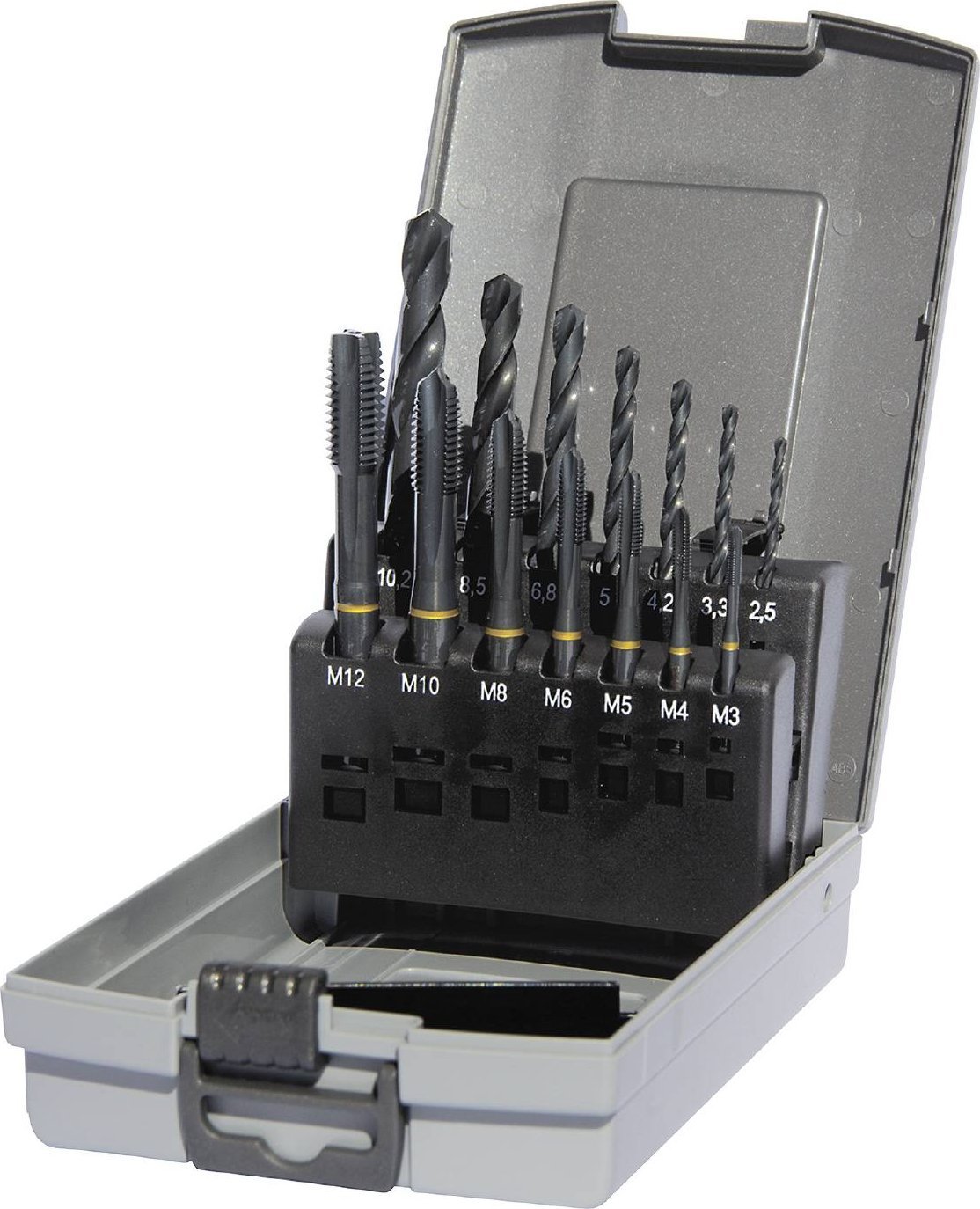 Ghring Set of machine taps and drills for bore holes M3-M12 GUHRING