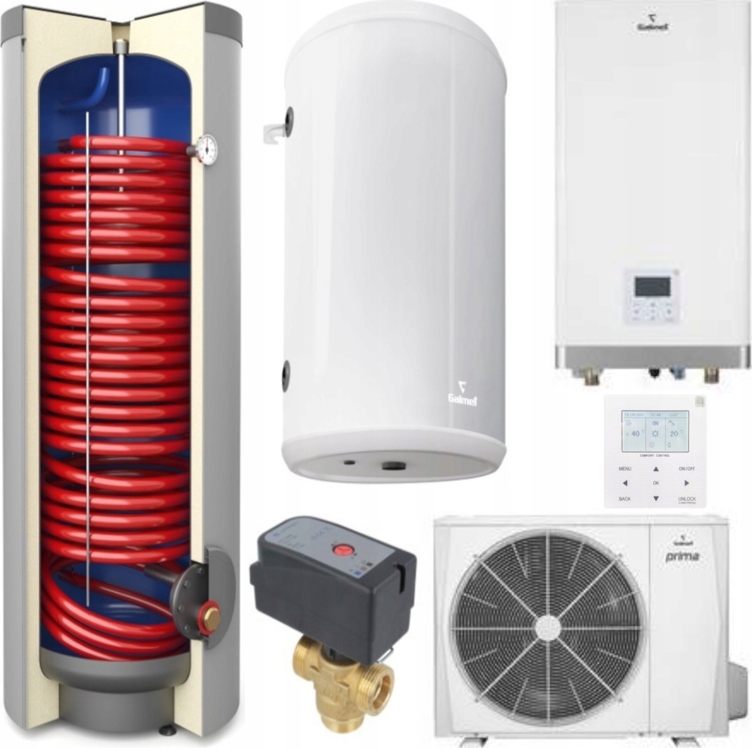 SG-000064S PRIMA SPLIT ( 09-421216 ) PRIMA S3F 12GT ( 09-411210 ) + WYMIENNIK 300L ( 26-308107N ) + BUFOR 60L ( 70-067000 ) + ZAWÓR TRÓJDROGOWY ( M-