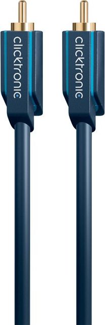 Kabel Clicktronic RCA (Cinch) - RCA (Cinch) 1m granatowy