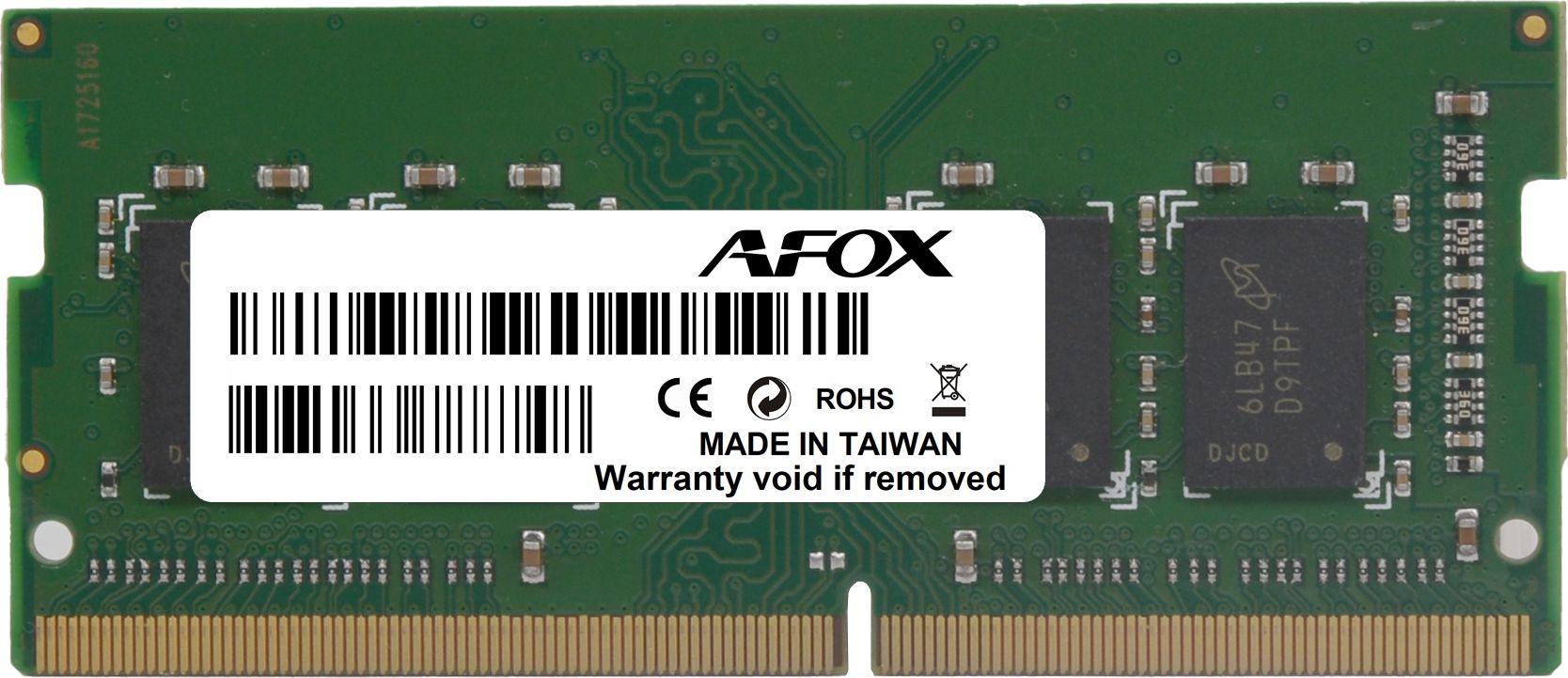 Pamięć do laptopa AFOX SODIMM, DDR3, 8 GB, 1600 MHz, (AFSD38BK1L)