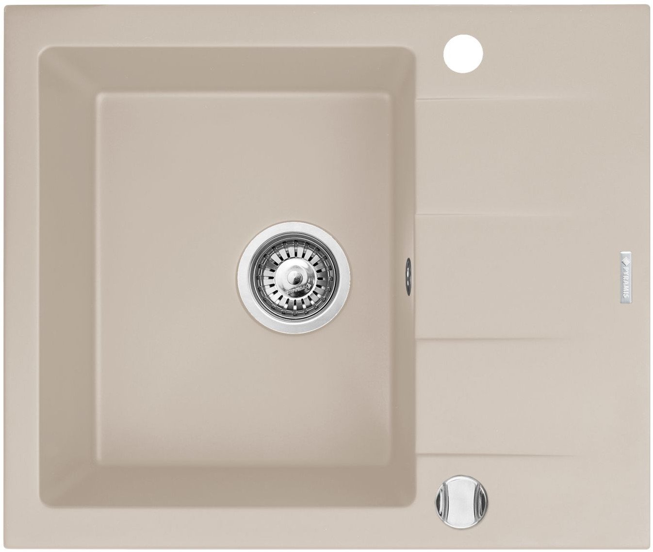 Pyramis Zlew. ATHLOS 59x50 1B1D beż piaskowy