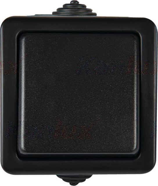 Kanlux Łącznik jednobiegunowy czarny Kanlux TEKNO 27351