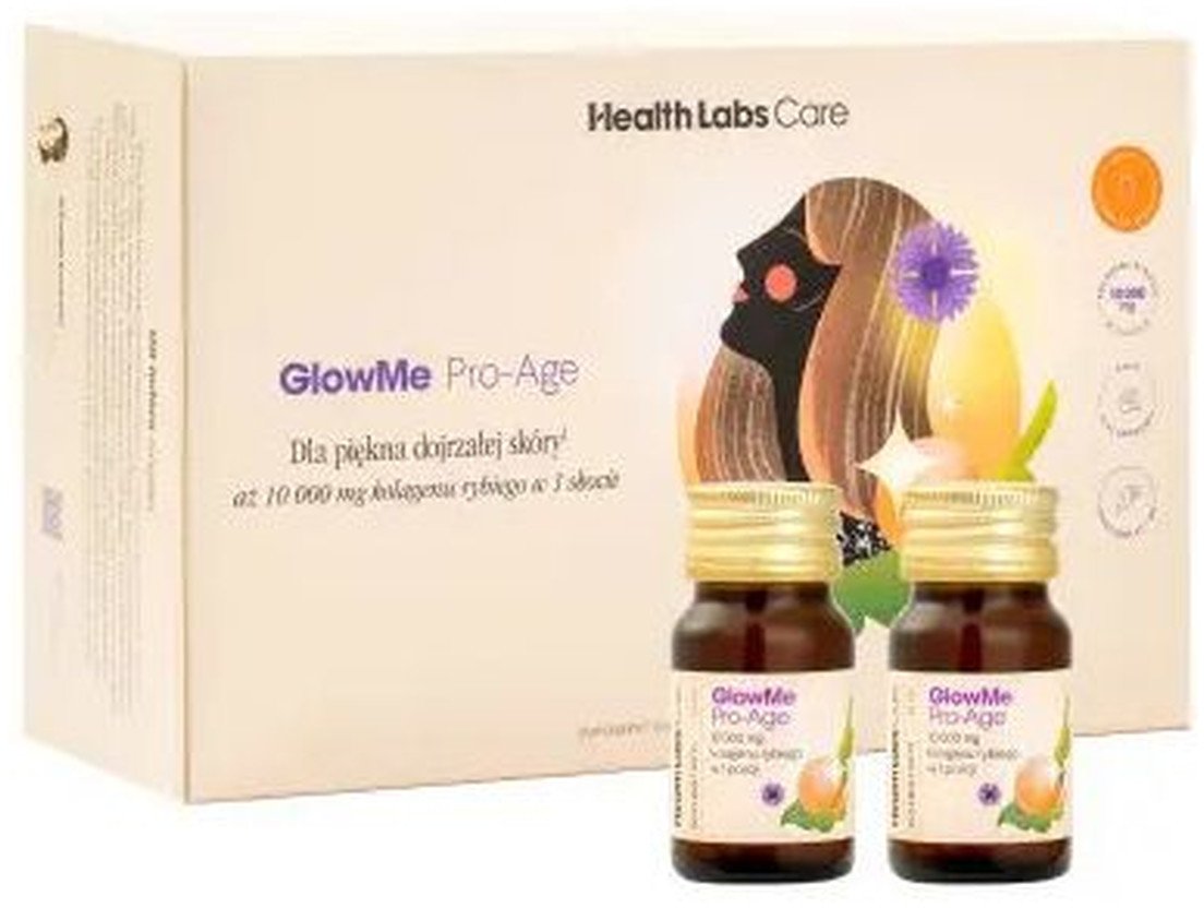 HEALTHLABS_GlowMe Pro-Age Kolagenowe shoty dla skóry dojrzałej 15szt.