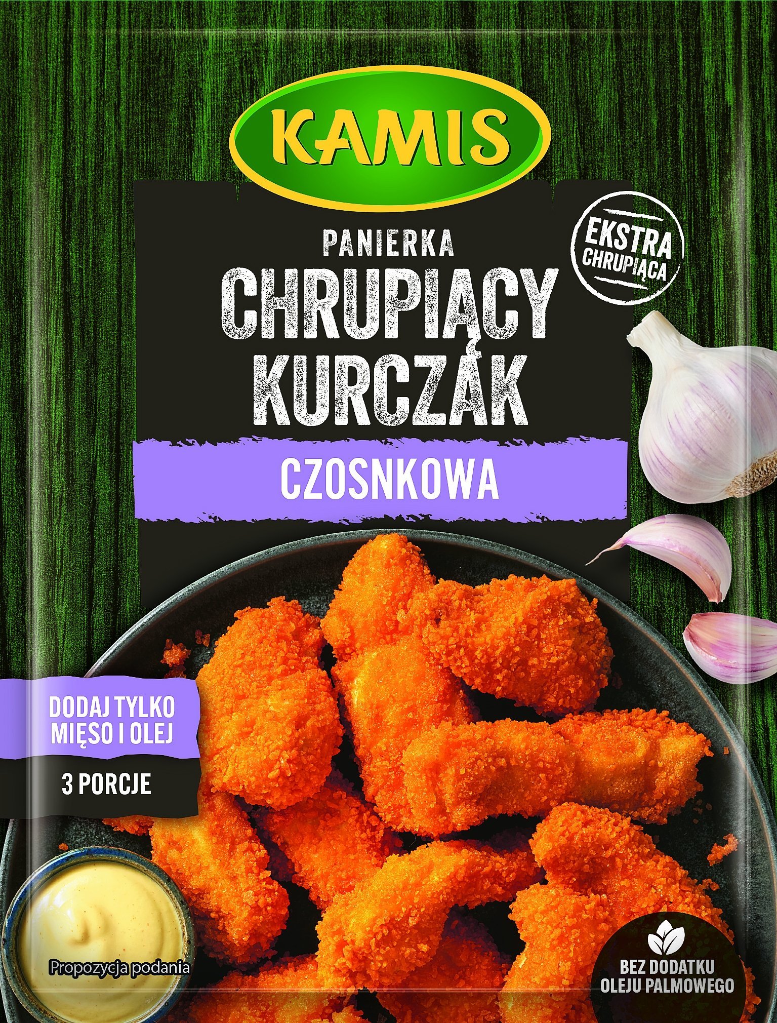 Kamis Kamis Panierka Chrupiący kurczak o smaku czosnkowym 70 g