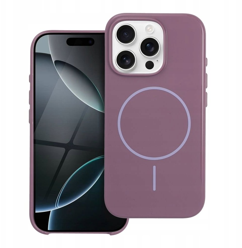 OEM Glossy Mag Cover compatible with MagSafe fits IPHONE 17 PRO fioletowy