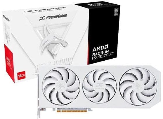Karta graficzna POWERCOLOR Hellhound Radeon RX 9070 XT 16GB GDDR6 (RX9070XT 16G-L/OC/WHITE)