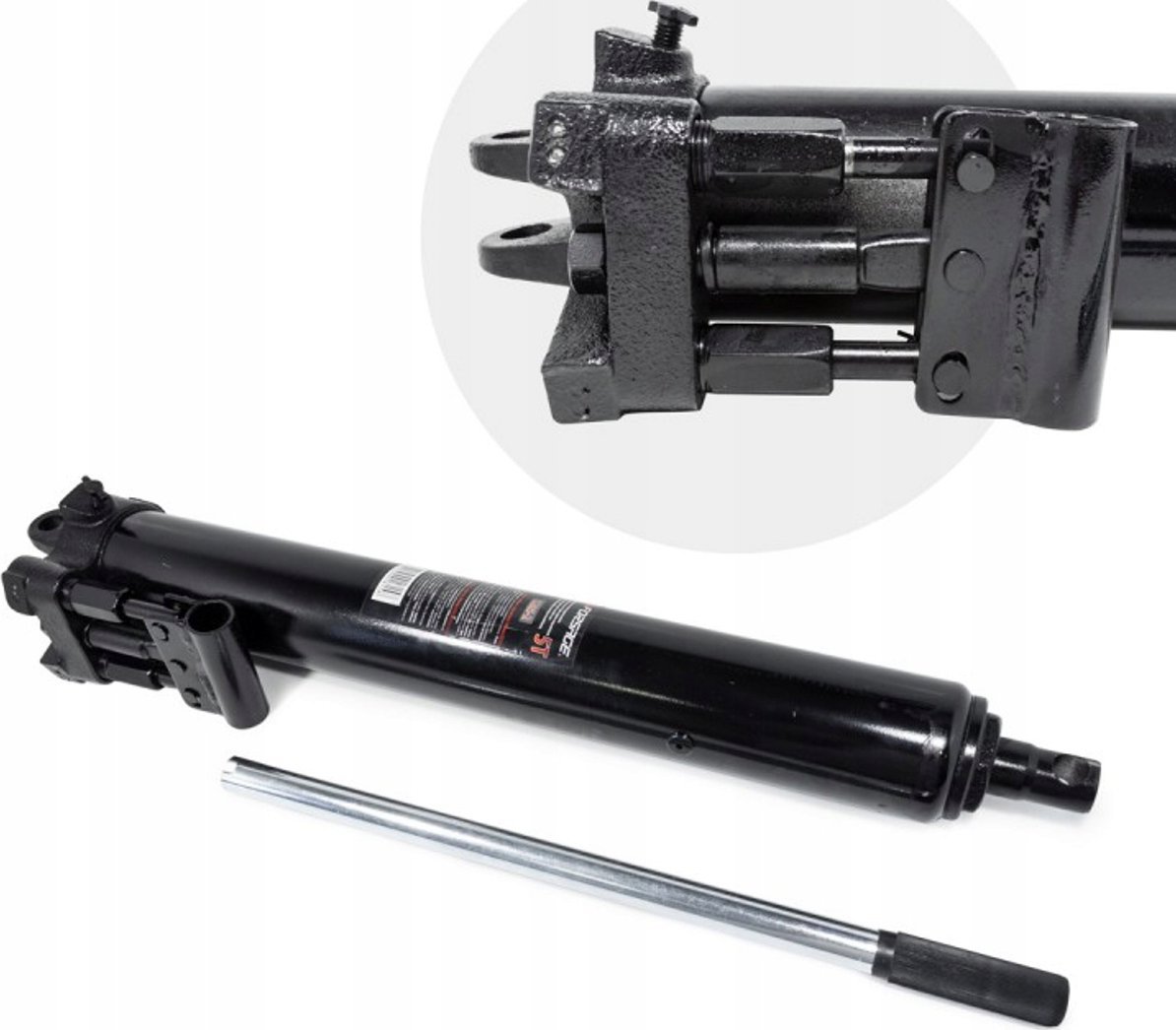 Forsage Siłownik hydrauliczny długi 5t z pompą dwutłokową