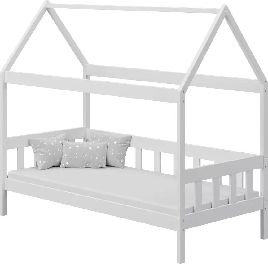 Elior Białe skandynawskie łóżko domek - Dada 3X 180x90 cm