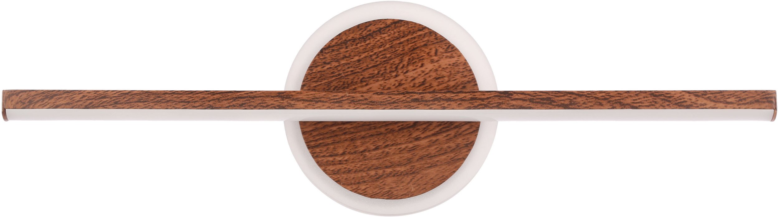 CANDELLUX BATUTA 1 lampa kinkiet orzechowy 10W LED 3000K klosz biały 22-35714