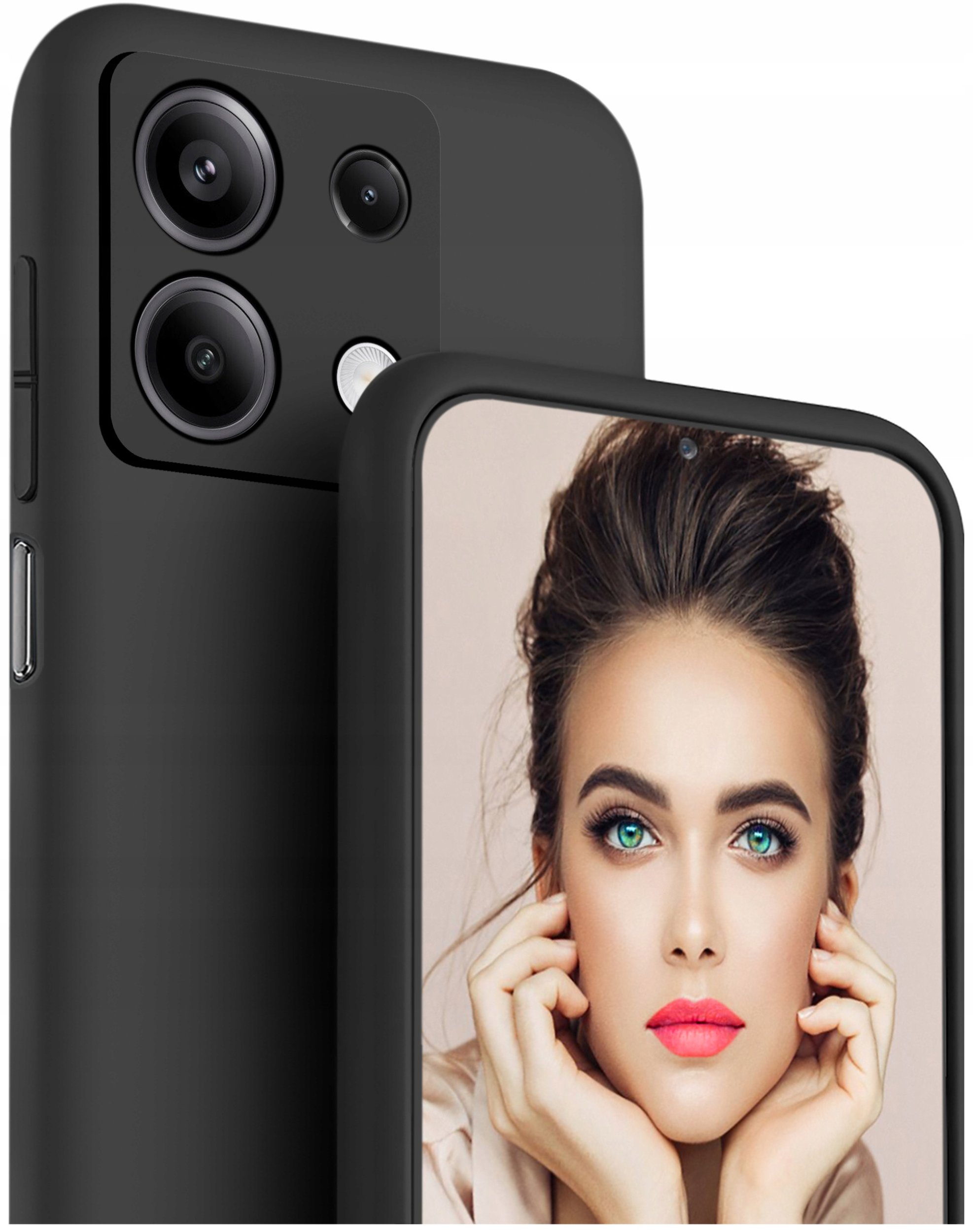 Etui do Xiaomi Redmi Note 13 5G CASE Silicone ELASTYCZNE + Szkło 9H