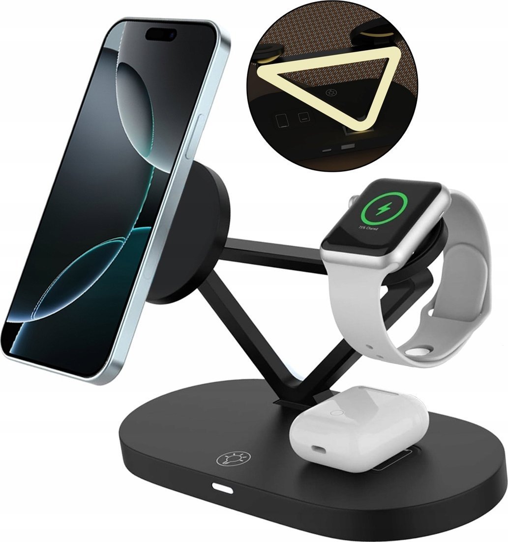 Tech-Protect wireless charger A41 3in1 QI15W, black