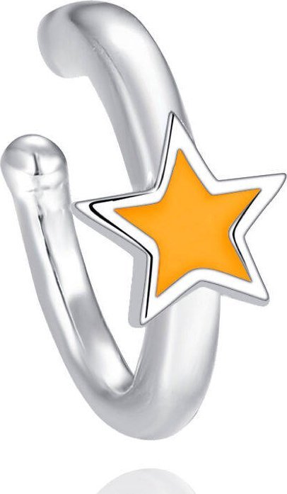 Minet Srebrna rodowana nausznica Minet świecąca gwiazdka JMAN0466OE00 .