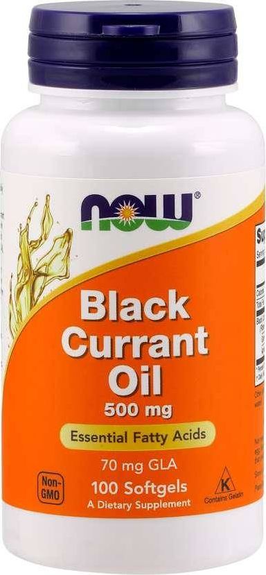NOW Foods Olej z Czarnej Porzeczki, 500mg, 100 kapsułek miękkich