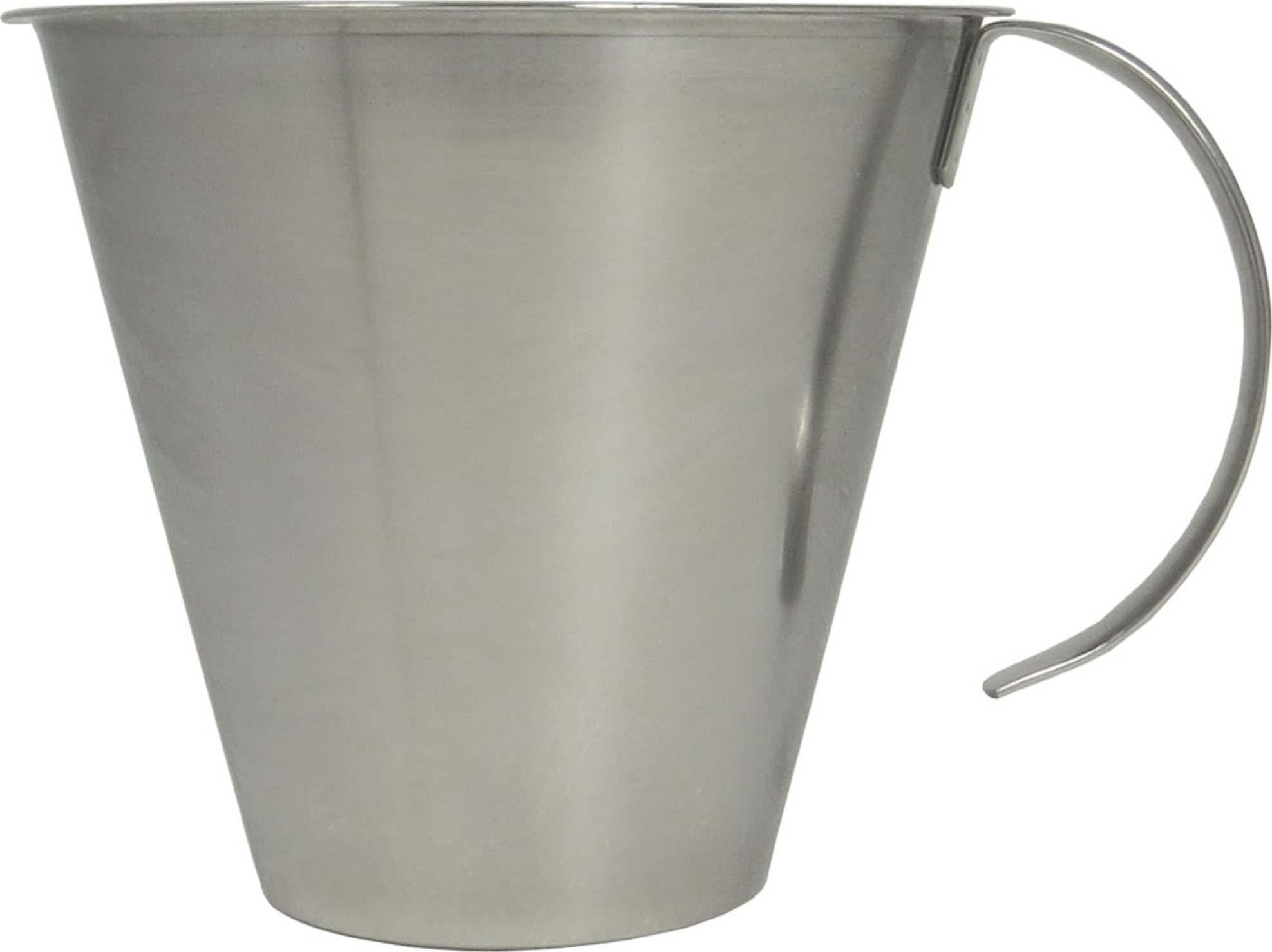 Multi Målekande 1 ltr Ø15x13.1 cm Konisk med Gradering Rustfri stål,1 stk