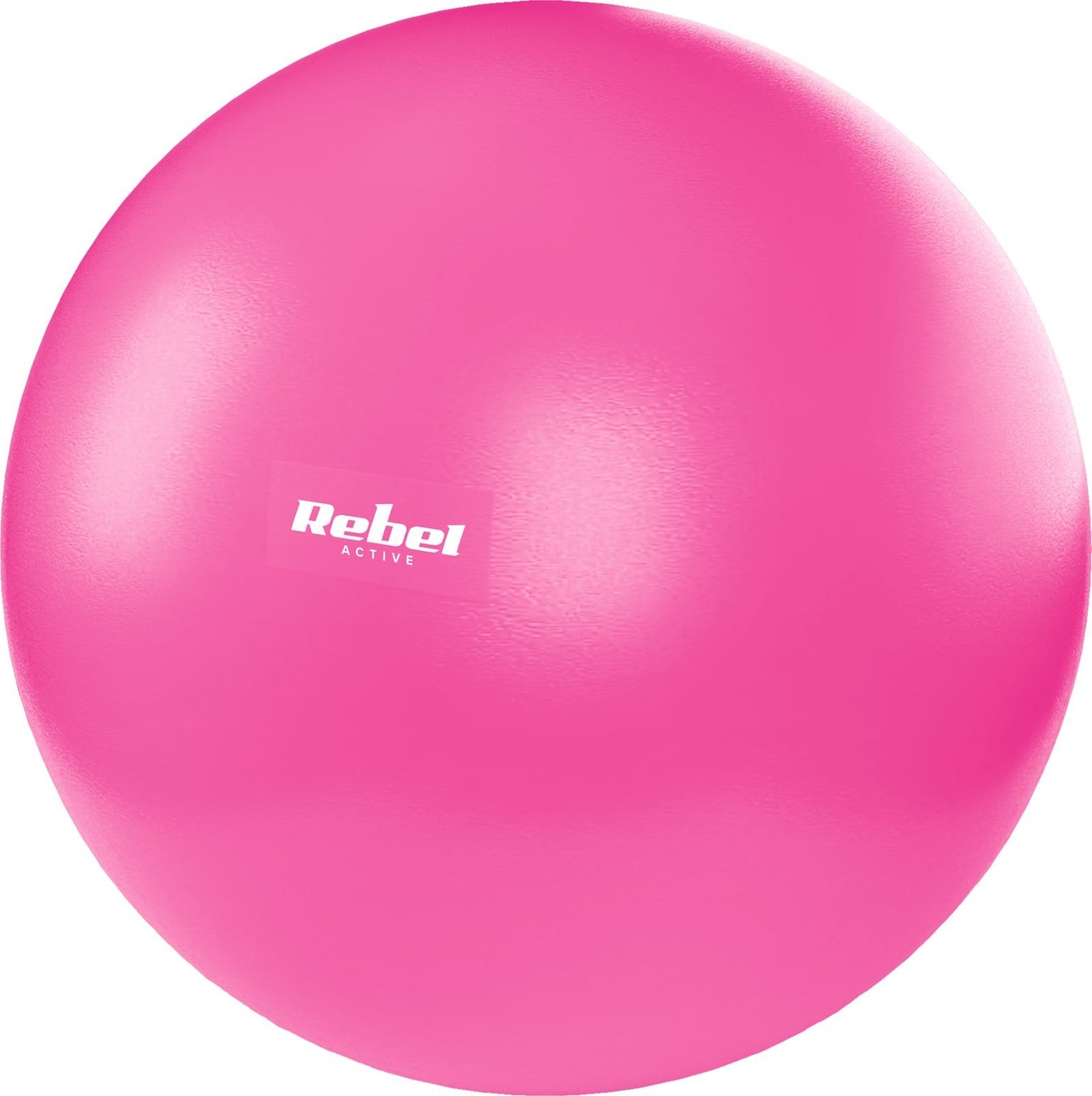 Rebel Mini piłka gimnastyczna do pilates rehabilitacyjna 25cm z pompką ręczną, kolor różowy, REBEL ACTIVE