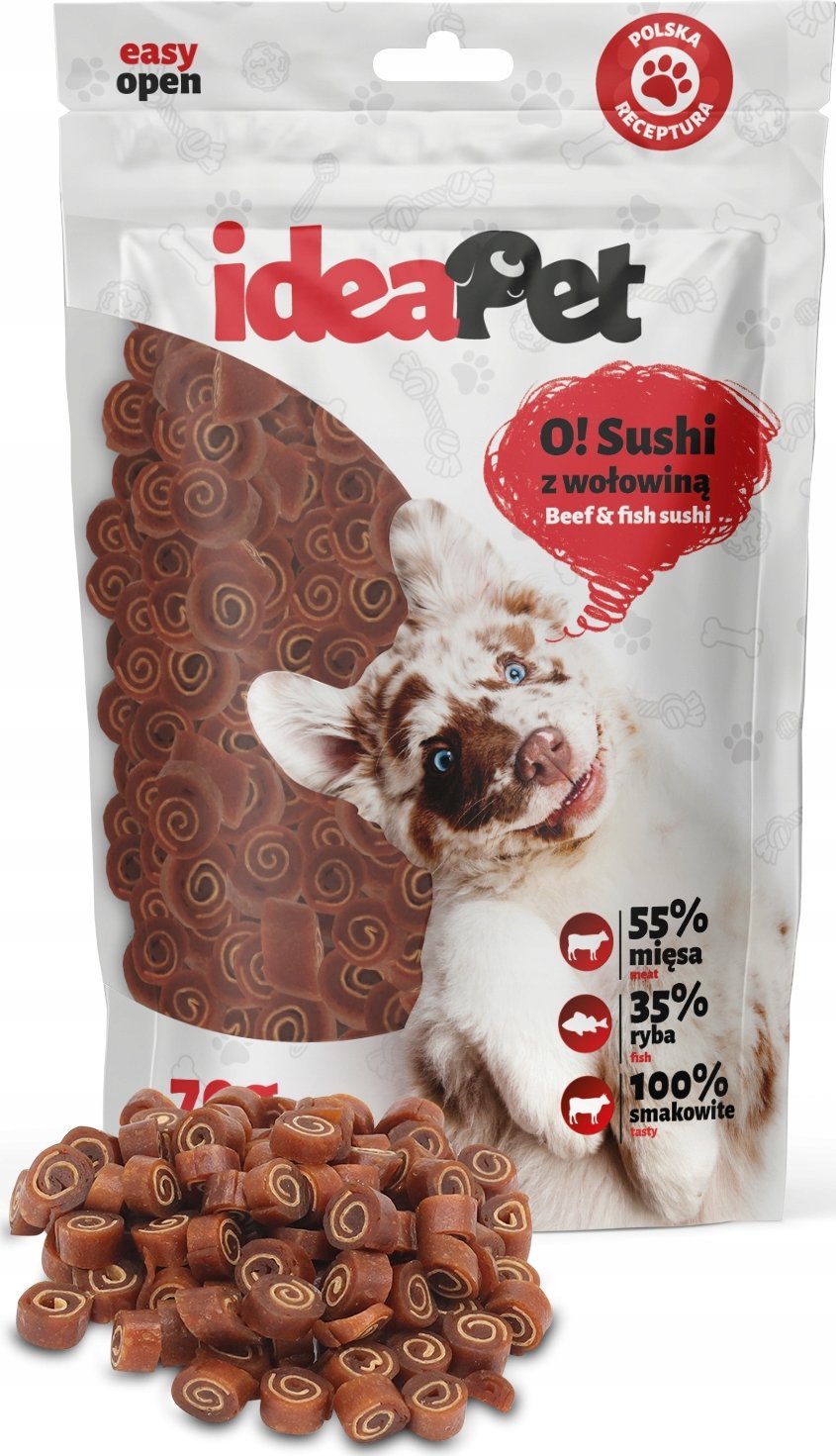 IdeaPet O! Sushi z wołowiny 70g