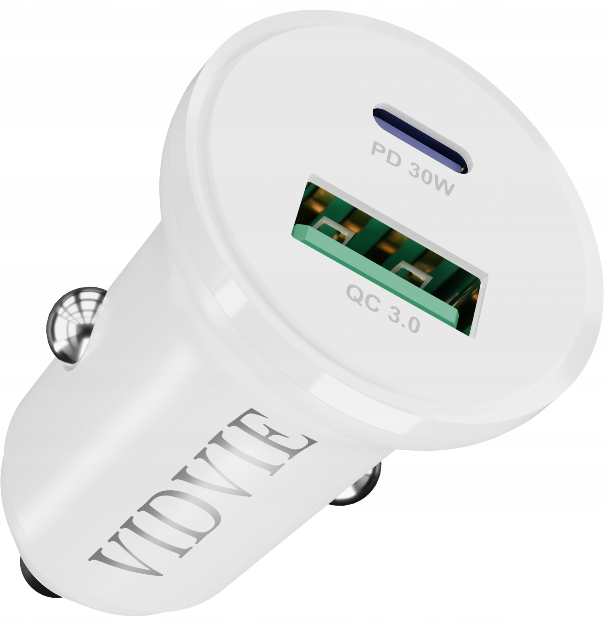 SZYBKA MOCNA Ładowarka Samochodowa USB USB-C TYP-C QC 3.0 PD 30W