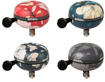 Basil Dzwonek rowerowy Big Bell Magnolia 80mm, mix kolorów pudełko 4szt. (BAS-50479)