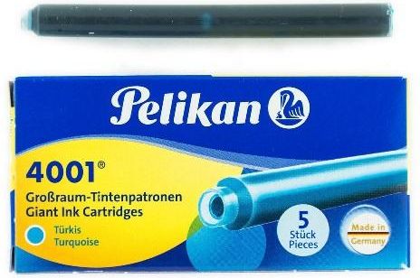 Pelikan Naboje długie GTP/5 turkusowe