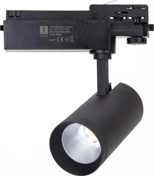 Aigostar Lampa szynowa LED Czteroprzewodowe światło szynowe czarne 30W LED Czteroprzewodowe światło szynowe czarne 30W