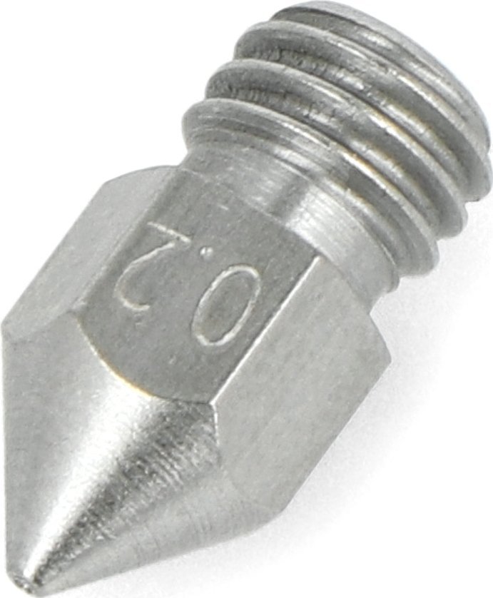 OEM Dysza 0,2mm MK8 - filament 1,75mm - stal nierdzewna