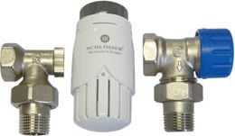 Schlosser Zestaw armatury grzejnikowej wersja kątowa (602200001)