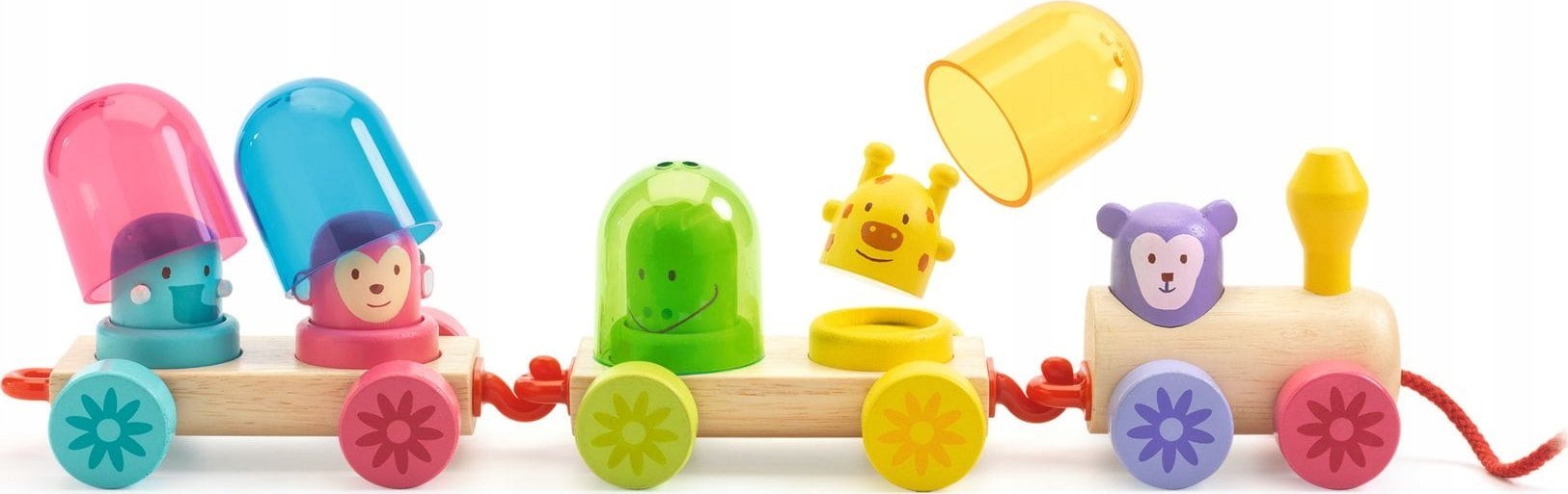 Djeco Djeco Traukinukas - Vaivorykštinis traukinys