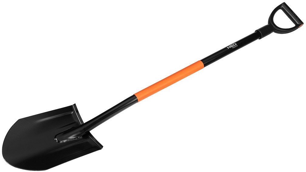 Szpadel hartowany, metalowy trzonek, ostry