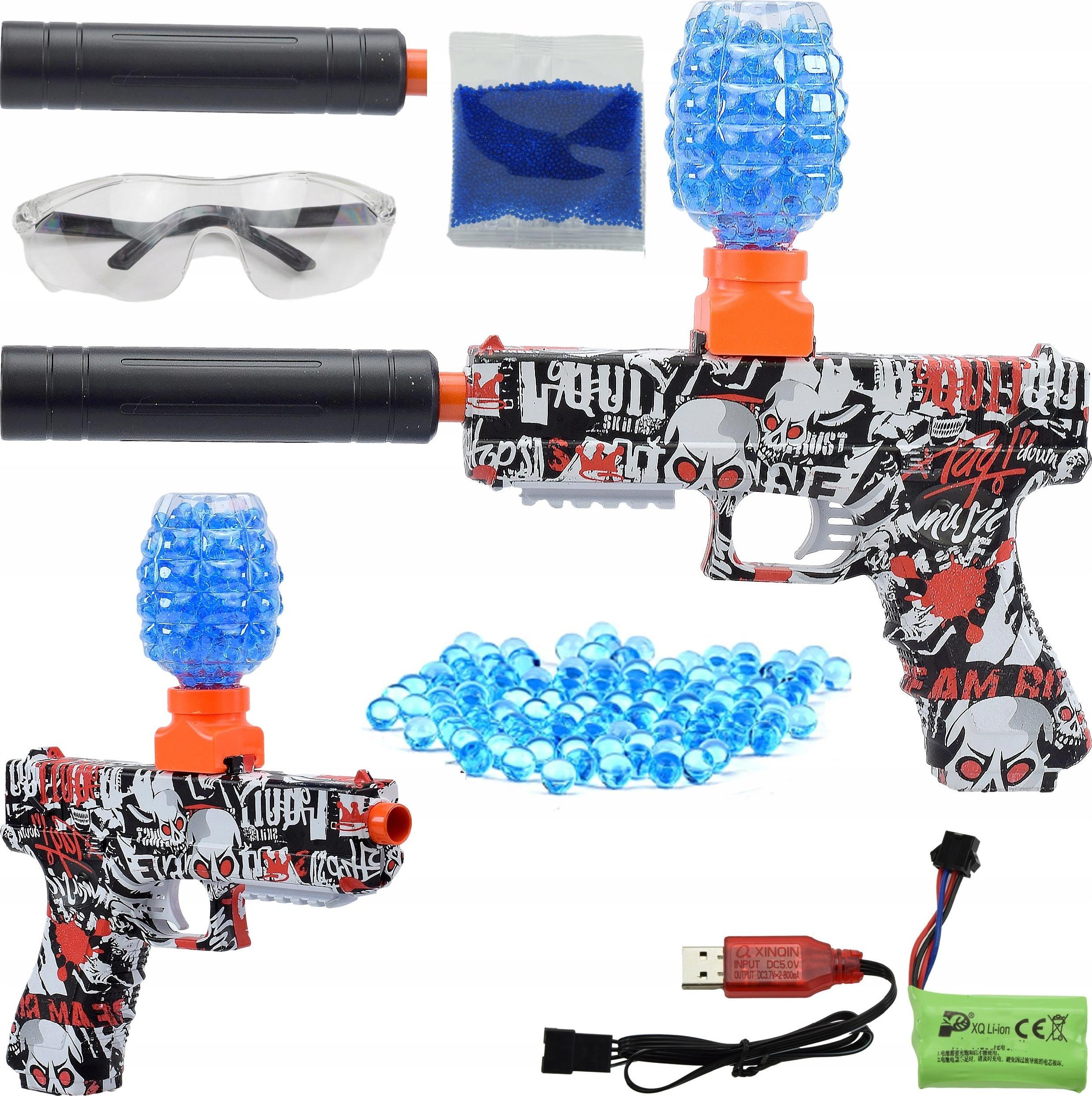 Skleplolki PISTOLET AUTOMAT KULKI ŻELOWE KARABIN GLOCK WIELKI