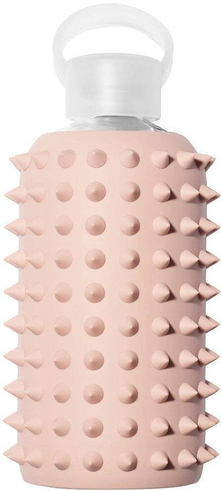 Bkr, Teddy Spiked, GWP Glass Water Bottle, Pink, 500 ml For Women