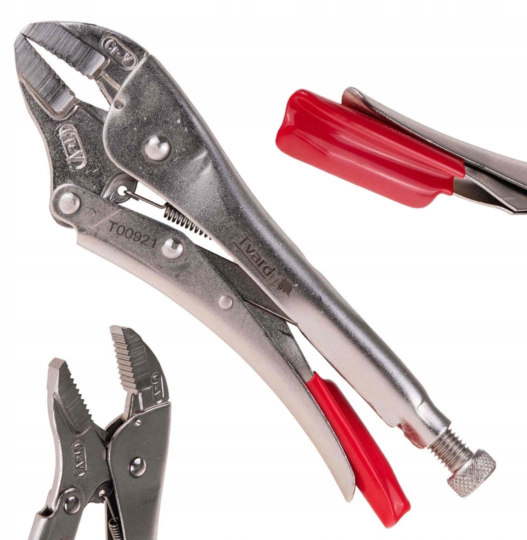 Szczypce zaciskowe morse'a – proste szczęki – 250mm CrV (6/48)