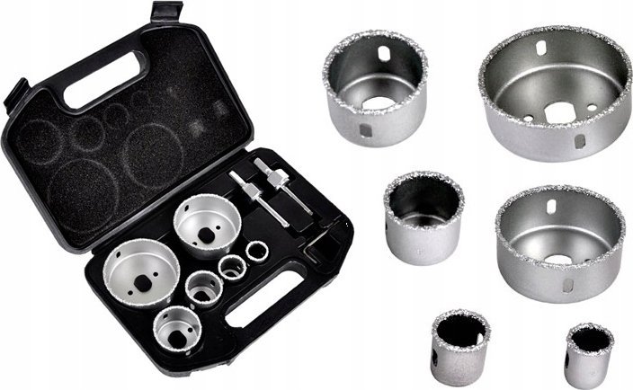 Geko Zestaw otwornic wolframowych 22-73mm 9el.(24)