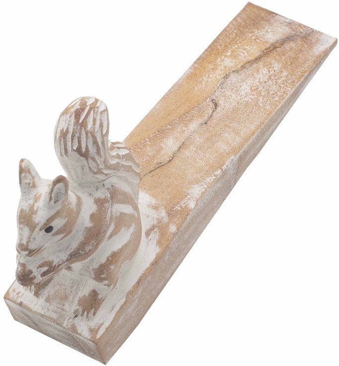 Drewniany Ogranicznik do Drzwi - Wiewiórka