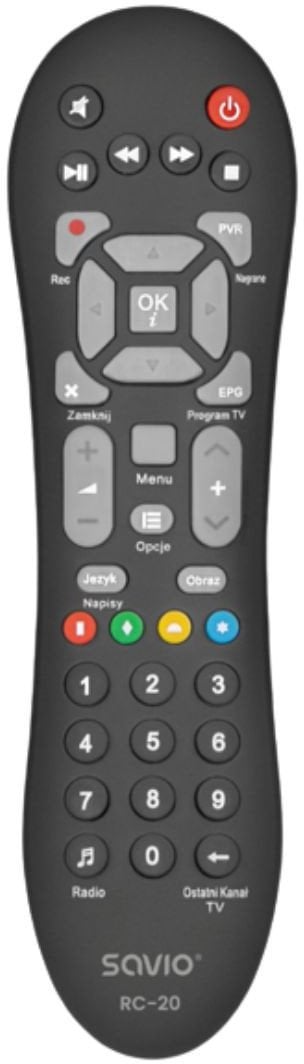 SAVIO PILOT UNIWERSALNY/ZAMIENNIK DO CYFROWY POLSAT RC-20