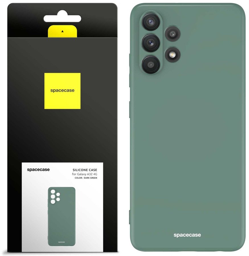 Spacecase Etui Silicone Case Galaxy A32 4G dark green standard