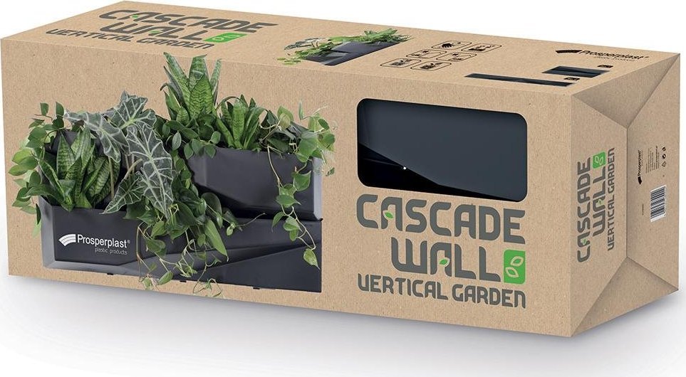 Prosperplast KWIETNIK OGRÓD WERTYKALNY 4SET ANTRACYT