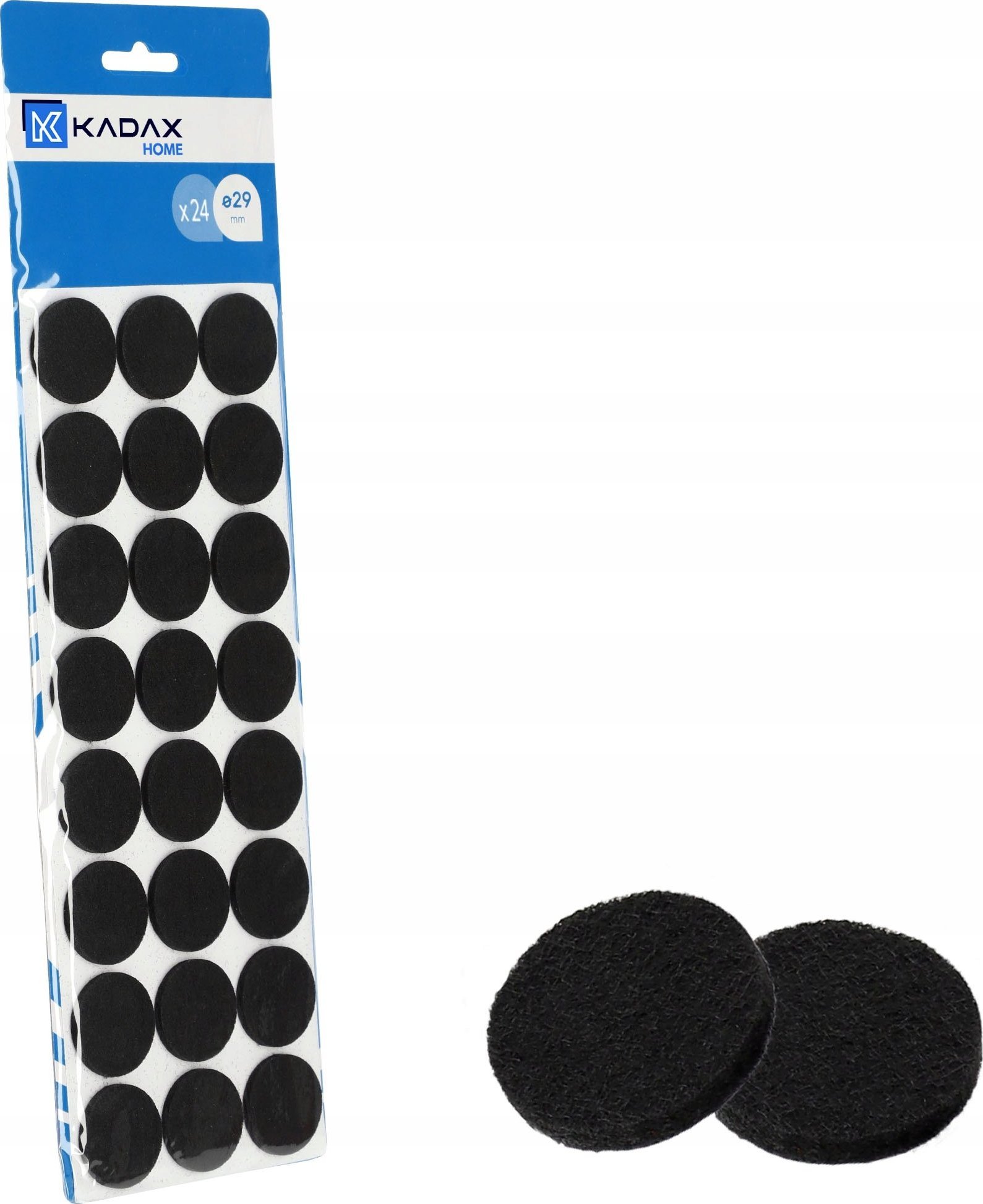 Kadax 24x KADAX Podkładki Filcowe Pod Meble Krzesła Samoprzylepne Zestaw Grube