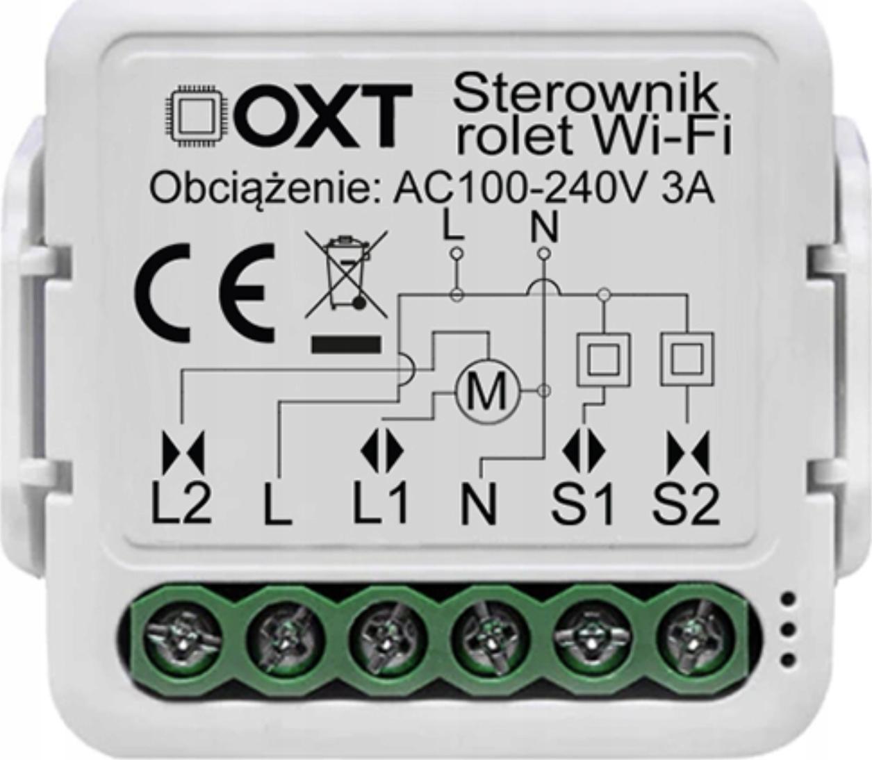 OXT Sterownik Rolet Markiz Procentowy OXT WiFi TUYA