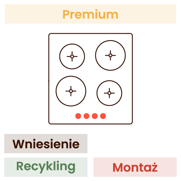 Montaż płyty gazowej w zabudowie KOMFORT