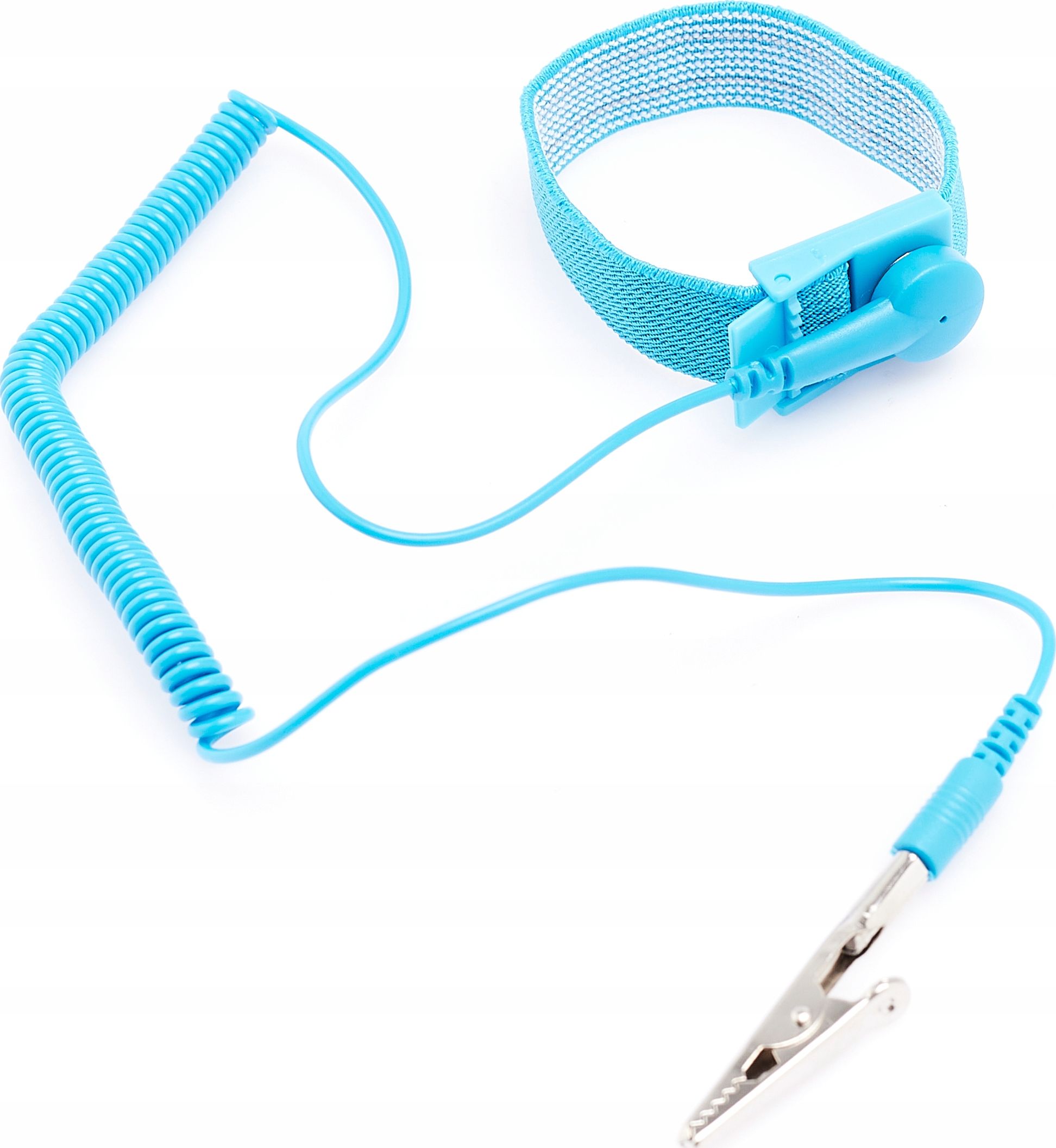 Techrebal Opaska uziemiająca niebieska 1,8m